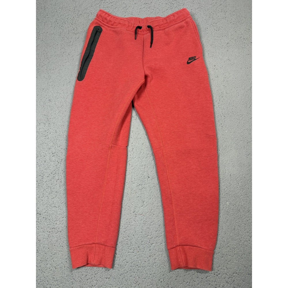 Nike Sweatpants Mens XL Red Fleece Joggers Pants Zip Pocket Athletic FD3287-672